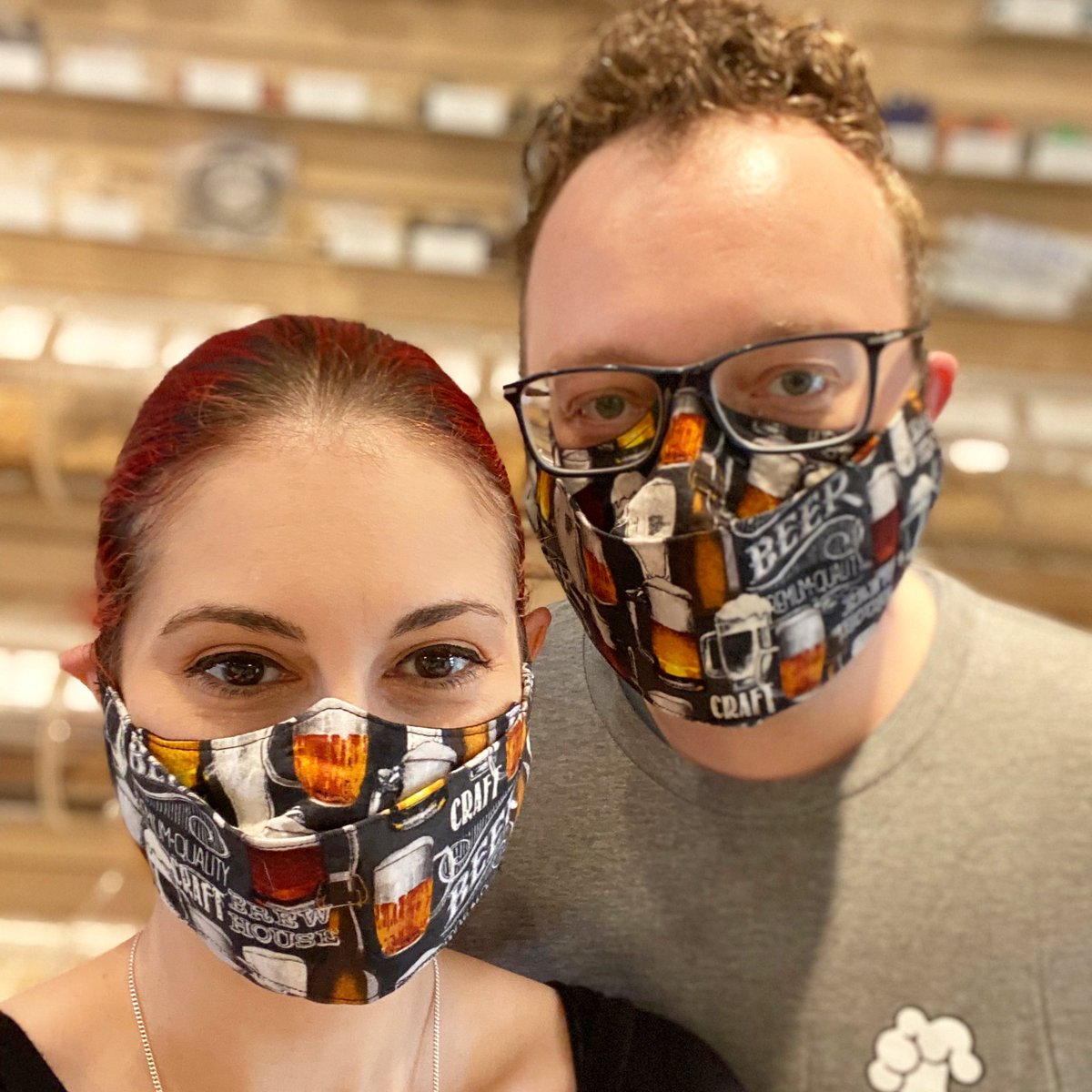 Protect the people around you with a beautiful, handmade origami-style face mask featuring one of our favorite beer fabrics. Excellent coverage of the mouth, nose, and chin with soft ear loops for a comfortable, snug fit.
.
Get yours here! shop.beerology.beer/product/facema…
.
#wearamask
