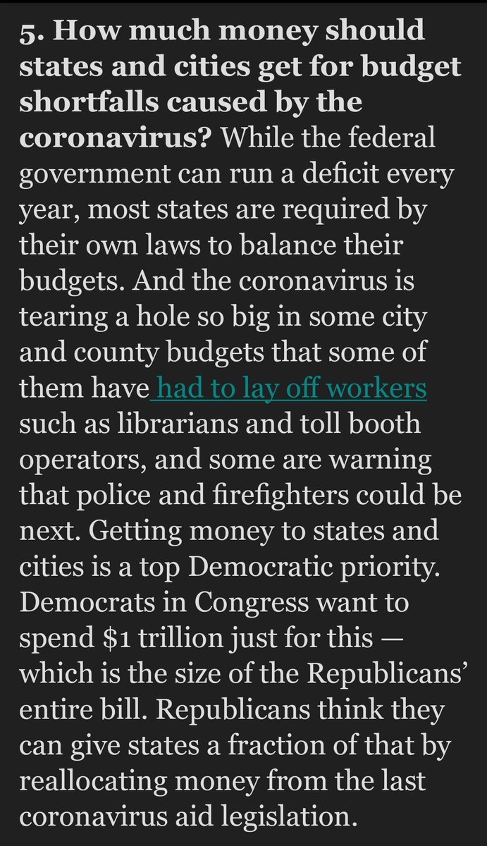 Only  #MoscowMitch &  #BeijingChao want some of our 50 States to go Bankrupt. Come On, this is an easy one!