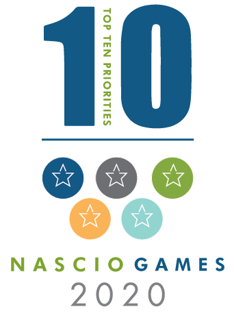 NASCIO's tweet photo. Week 4 of #NASCIOGames is coming to you TOMORROW! This week we will pin down with Legacy Modernization then dig into Data Management. 🏅 https://t.co/qhfBwZf2be