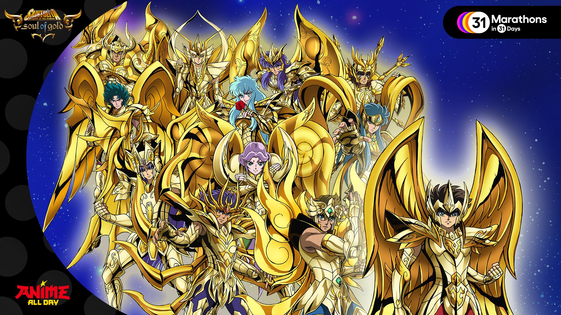 All The Gold Saints In Saint Seiya