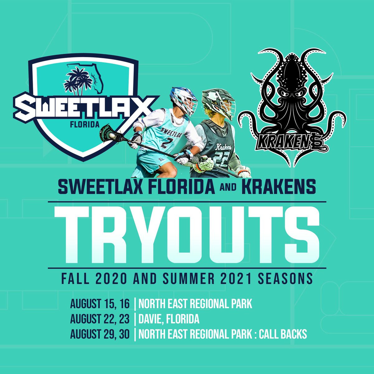 MARK YOUR CALENDARS! Florida tryout dates have been announced! Sign up today for a chance to play on Sweetlax Florida and Krakens! Link in bio!
<a href="/tampalaxreport/">Tampa Lax Report</a> <a href="/natlaxfed/">NLF</a> <a href="/USClubLax/">✯ 𝐔𝐒 𝐂𝐋𝐔𝐁 𝐋𝐀𝐂𝐑𝐎𝐒𝐒𝐄 ✯</a> <a href="/LacrosseNaples/">Lacrosse in Naples</a> <a href="/LaxNorthfl/">northfl_lax</a> @FLC_Tweets <a href="/KSweetlax/">sweetlax Black</a> <a href="/SweetlaxAcademy/">Sweetlax Academy</a>