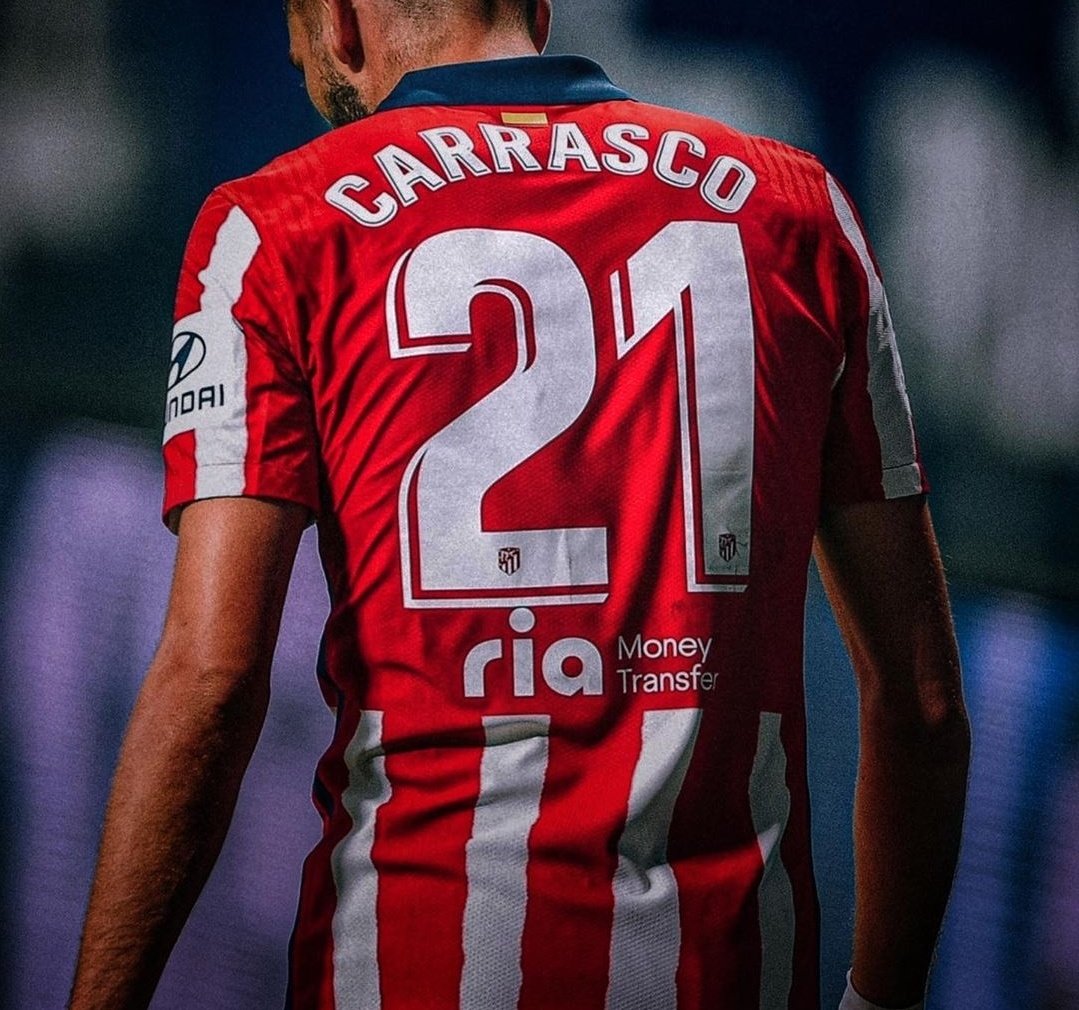 Yannick Carrasco. Jersey number 