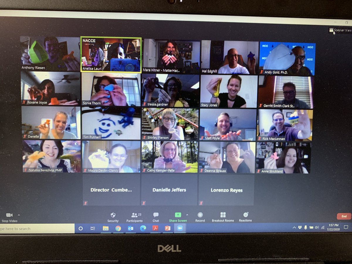 chocolatedriven's tweet photo. Thank you Mara from @MatterHackers for facilitating today’s #makeshiftvirtual networking session on finding the silver lining during the pandemic. Inspiring words from all our participants: empathy, peace, making=sanity and always ask “how can I help?” https://t.co/dDCuajVNl6
