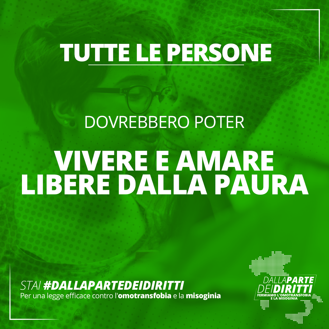 🏳️‍🌈 Il diritto di essere se stess* ed amare liberamente, è un principio non negoziabile. #DALLAPARTEDEIDIRITTI
👉 Firma action.allout.org/it/m/c5ccf84/