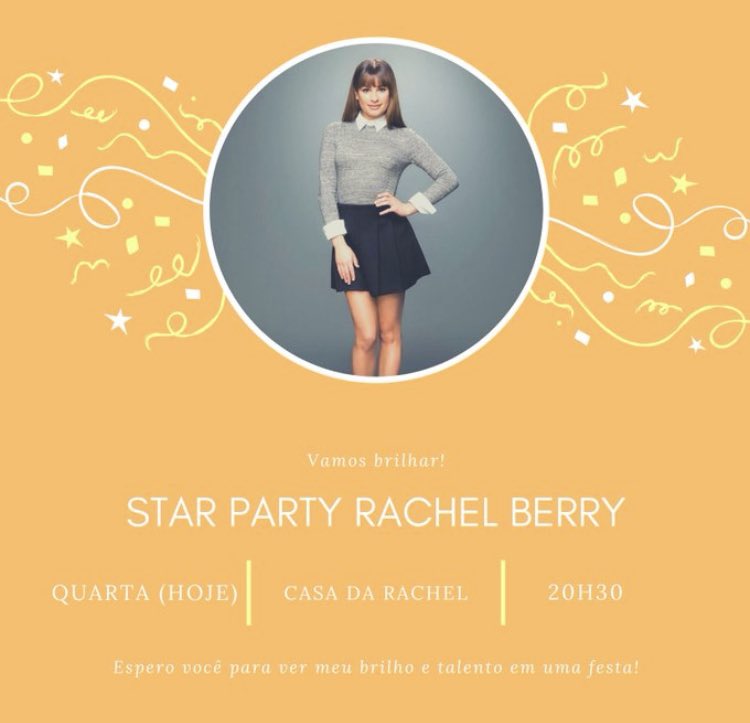 gleecbshow's tweet photo. não percam a festa da nossa grande estrela! hoje, as 20:30 
usem a #StarPartyBerry e divirtam-se! <3 https://t.co/YO3tIy9jLQ