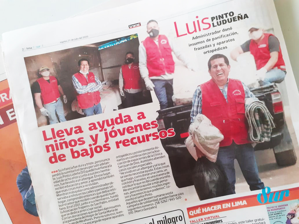 TraperosEmaus's tweet photo. 👋😃Traperos quiere extender su agradecimiento al Diario @tromeoficial  por la nota de prensa hecha al fundador Luis Pinto Ludeña, que diariamente ha llevado la fiel convicción de ayudar a los más necesitados.
✅✅WhatsApp: 959931428
☎️ (01) 258-3889
🖥https://t.co/Rs4mBKUguT✨ https://t.co/hgwaQcYcX9
