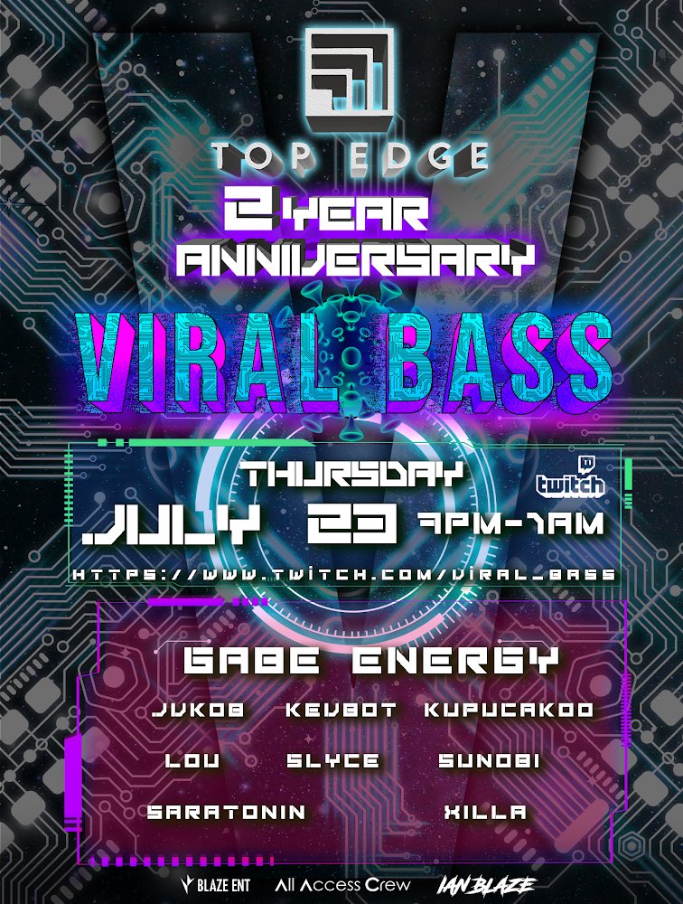 TopEdgeMGMT's tweet photo. Today is the 2 year anniversary since we have started! To celebrate we are announcing our Anniversary live stream! Starts tomorrow night at 7pm! https://t.co/lesvW2Z8h5
