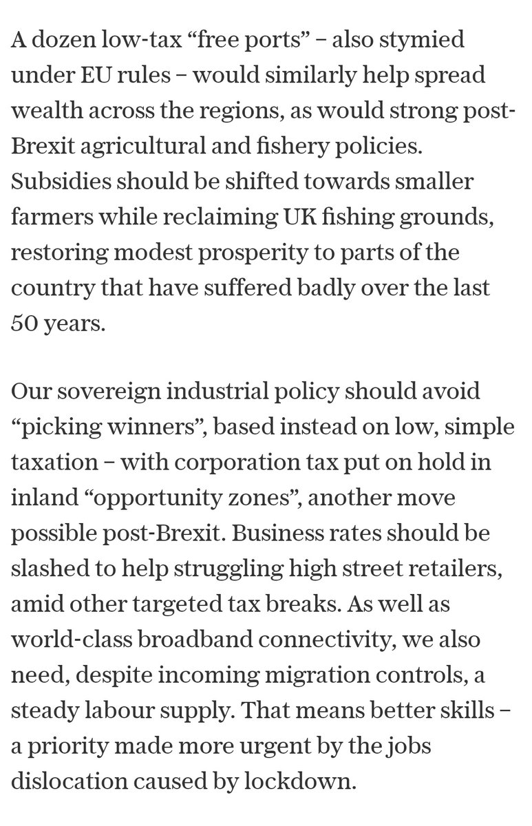 Let's talk about Freeports... You know who loves them? Rishni Sunak... Wrote a paper about it in Nov 16..Dom got Javid to quit, Sunak got the job.. http://wired.co.uk/article/brexit-freeports