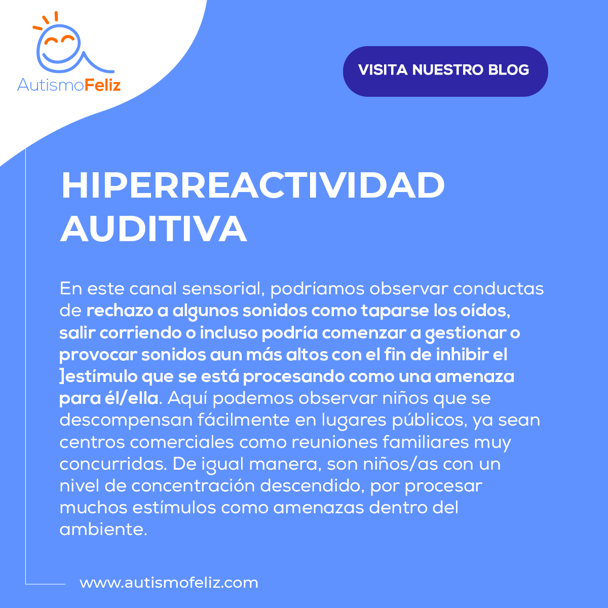 Autismo_Feliz's tweet photo. Muchas veces no sabemos qué le pasa a nuestros hijos en momentos de crisis y puede ser que su cerebro esté exacerbando ciertos estímulos que para ellos son muy difíciles de soportar.

#autismo #autismoespaña #autismochile #autismoargentina #autismoperu #autismomexico https://t.co/wHtvsItxhG
