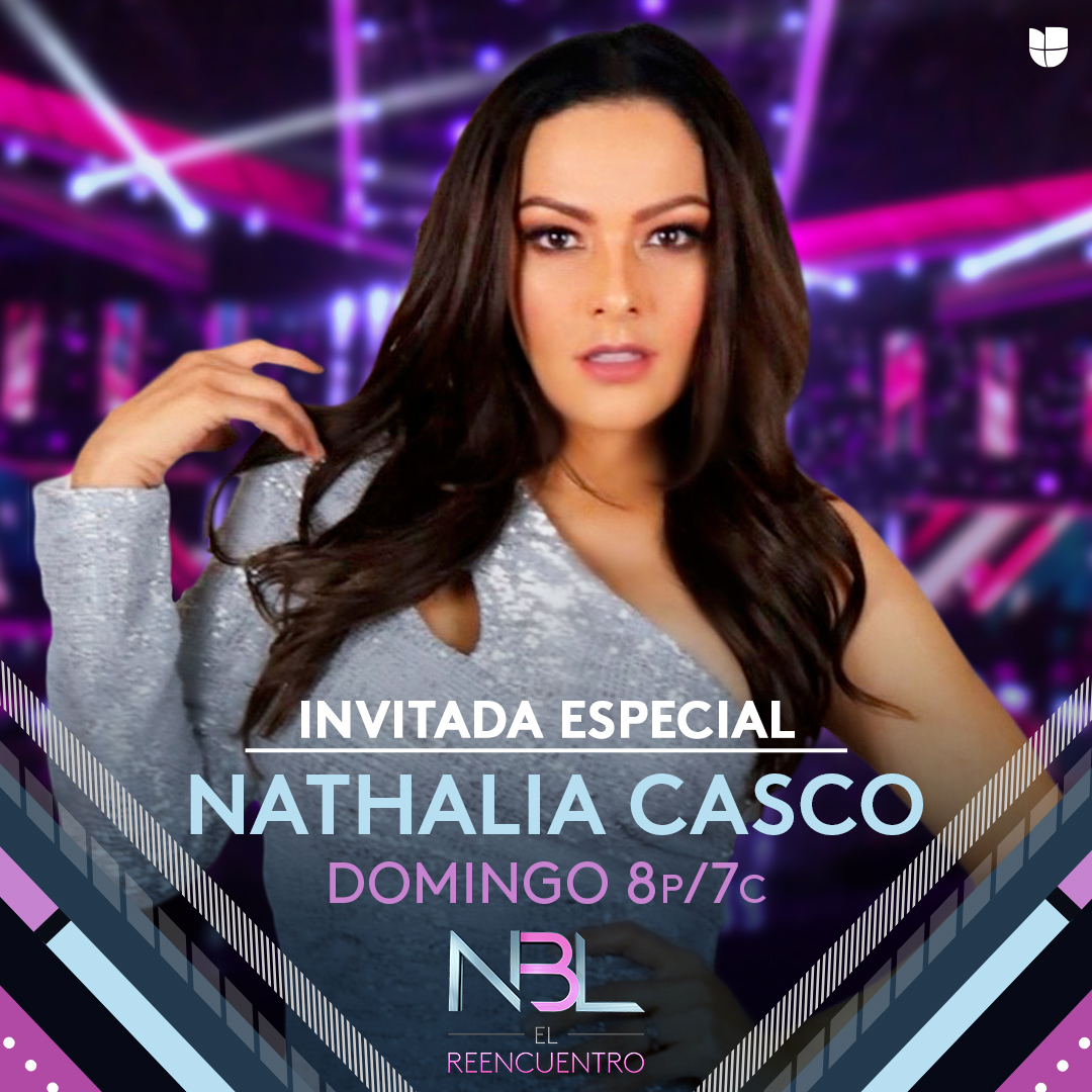 Vuelve a #NBLElReencuentro para seguir recordarno sus momentos más importantes en #NuestraBellezaLatina 🤩.

No te pierdas este domingo a Nathalia Casco. 💞