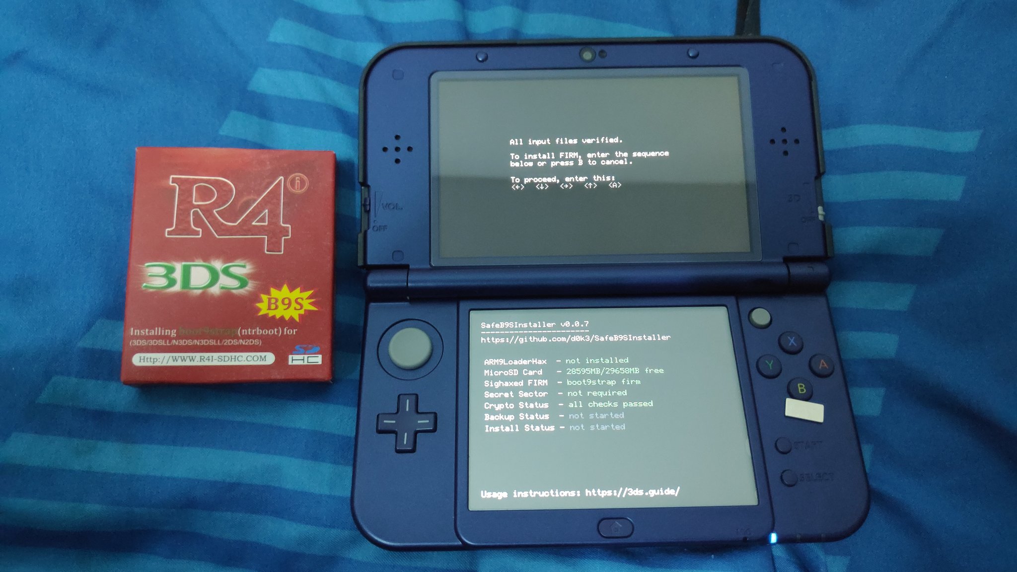 ChaorruptedX on Twitter: "Looks like I'm to the party. 🎮🐦 [New Nintendo 3DS XL] #LatetotheParty #Hack #R4i #R4 #3DS #boot9strap #B9S #ntrboot #Luma3DS #Homebrew #CustomFirmware #CFW #NewNintendo3DSXL #Nintendo3DS #Nintendo #Handheld #Game #