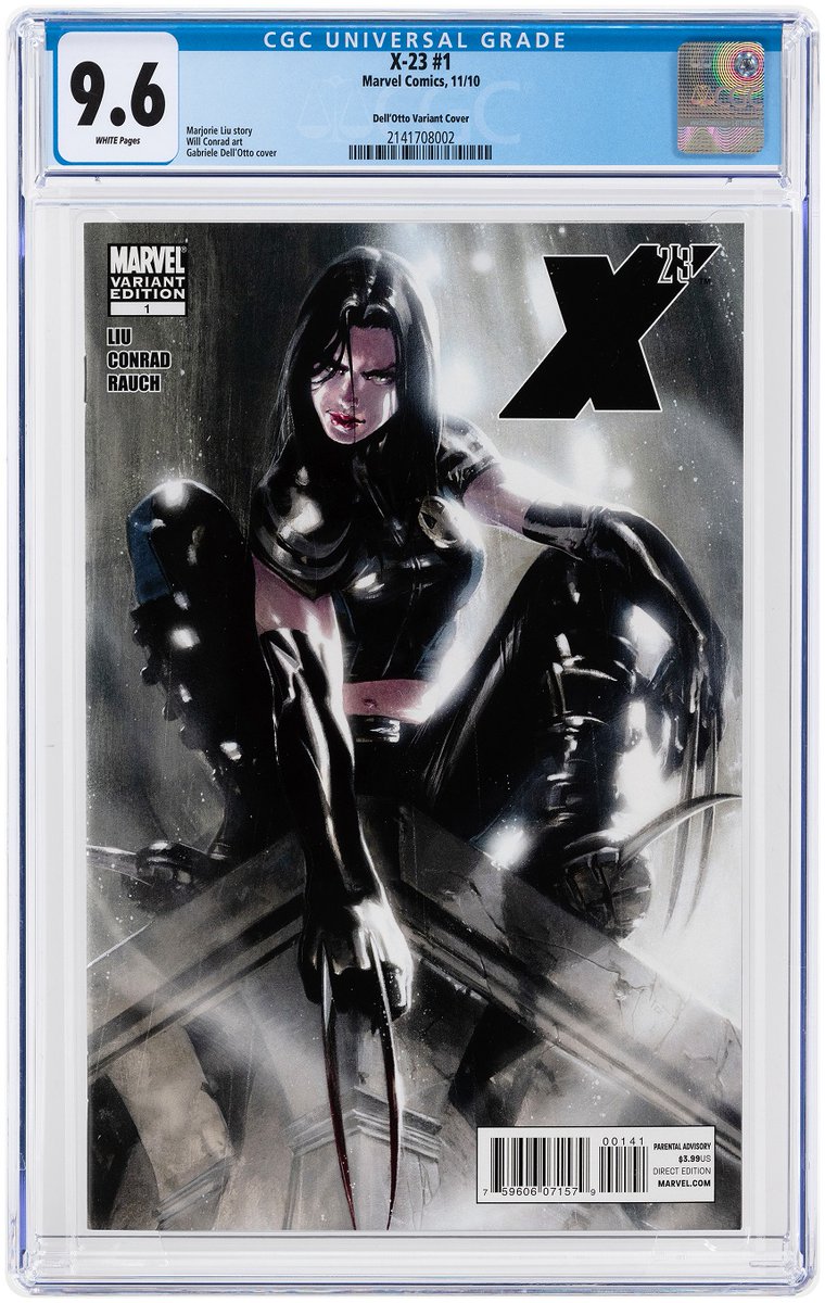 HakesAuctions's tweet photo. #Hakes230 Sneak Peek! @HakesAuctions has our finger on the pulse when it comes to hot #variantcovers. ✅ out #GabrieleDellOtto's cover for #X23 #1 in our next sale! Contact us today to sell your #comicbooks!
#Marvel #Wolverine #variantcover #CGC #X23Fans #WolverineFans #XMenFans https://t.co/Dw6j2K5gZB