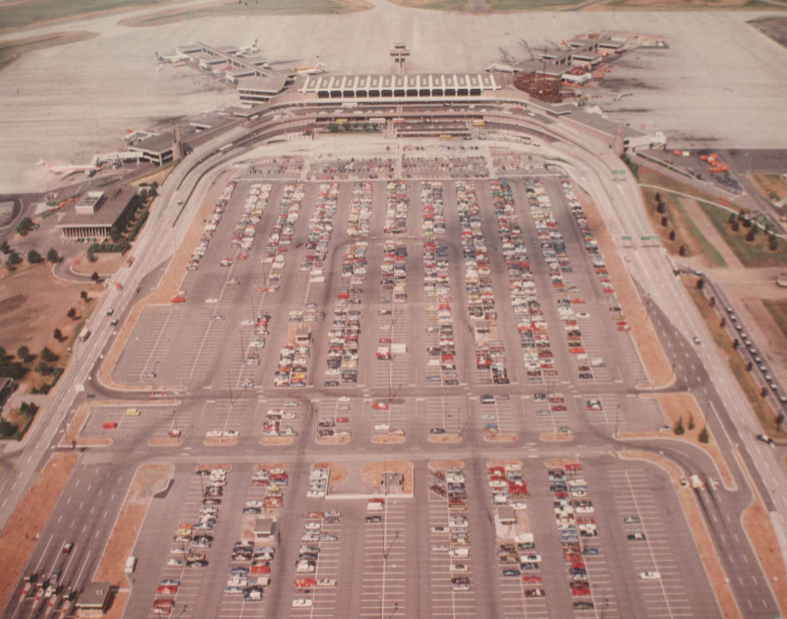 More expansion! The new super-jet terminal opened on October 25, 1968, to serve 3 million International and Domestic travellers. It also featured parking on the bottom!  #YVRBDAY