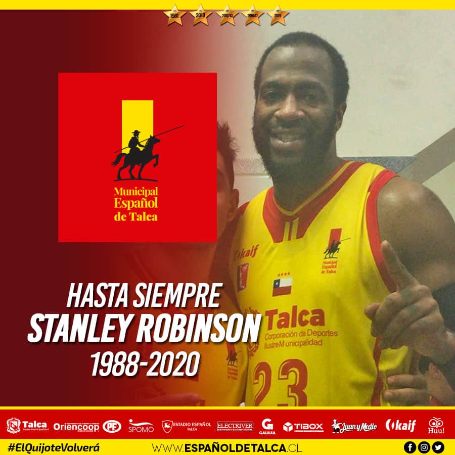 Hasta siempre Stanley Robinson, con tristeza comunicamos la sensible partida de de nuestro ex jugador, enviamos un abrazo fraterno a su familia a la distancia 🙏🏻🏀🇪🇸