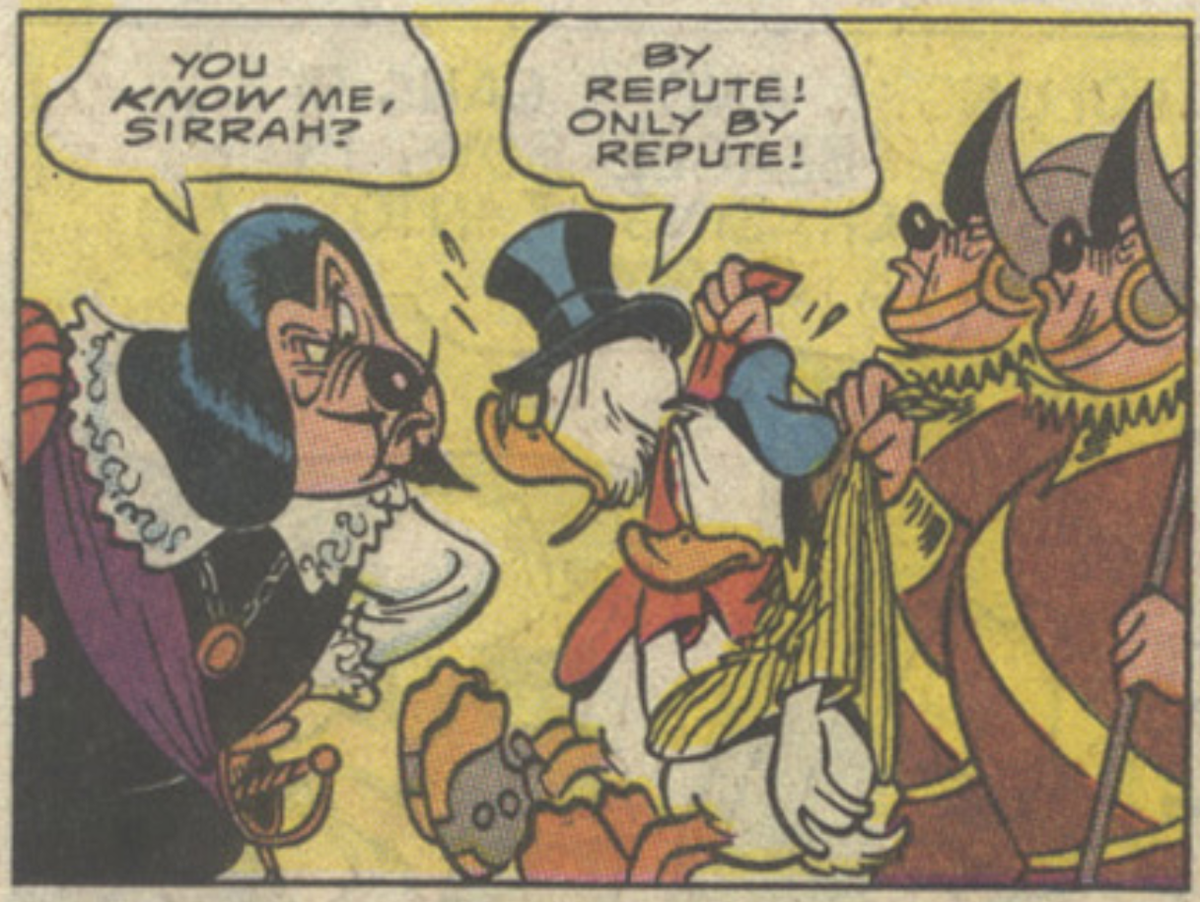 love Carl Bark's background and incidental characters. 