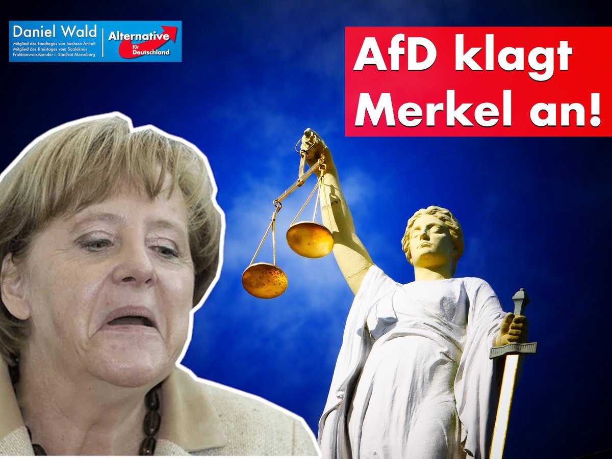 MdlWald's tweet photo. Wir lassen diese Dame nicht mehr ungeschoren davon kommen!
Angela Merkel mischt sich zur Ministerpräsidentenwahl in Thüringen ein, dass dies eine Organklage zur Folge hat, ist die notwendige Maßnahme um diese Frau zu stoppen!
https://t.co/ELu8bNPPbi
#afd #afdwald #teamwald https://t.co/xrlU8r3vjS