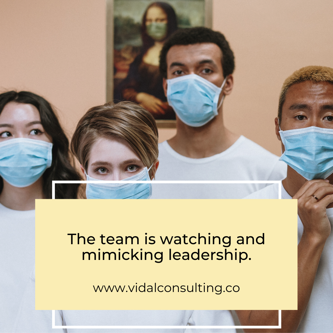 RudyVidal's tweet photo. The team is watching and mimicking leadership.

#leadbyexample #leadership #success https://t.co/sIpmfqD78z
