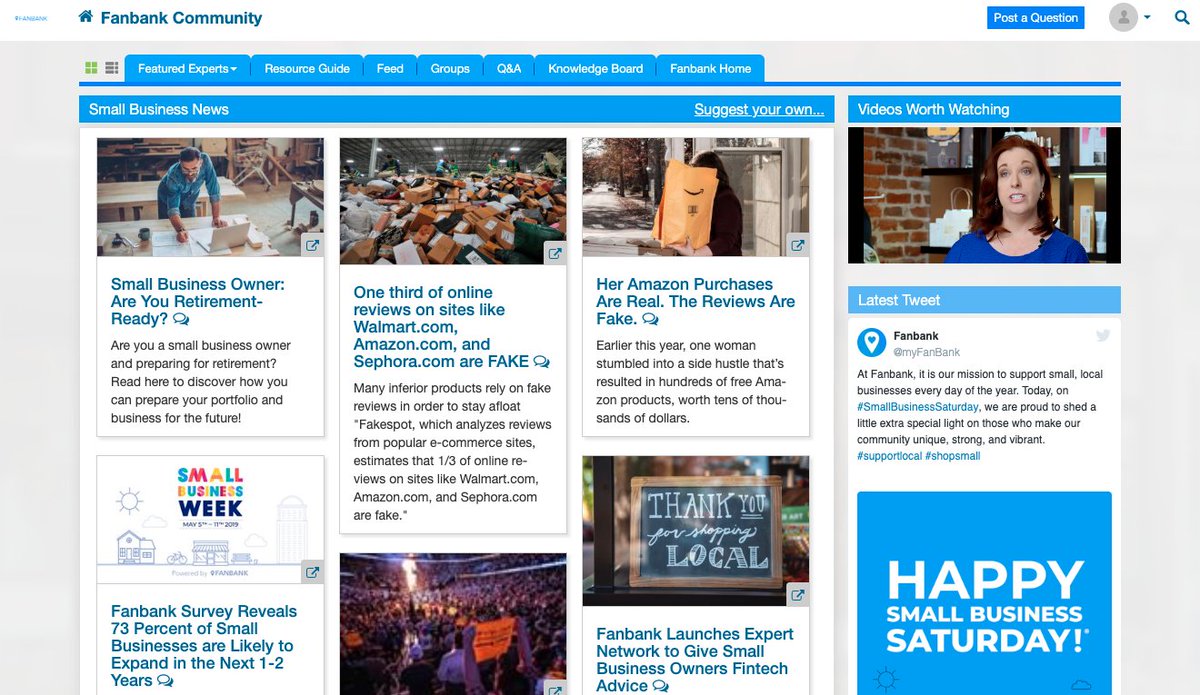 Do you provide a valuable service to small and Main Street businesses? If so, get your company listed in the #Fanbank Community resource guide. #smallbusinessresources #SBA fanbank.community/buyersguide/ne…