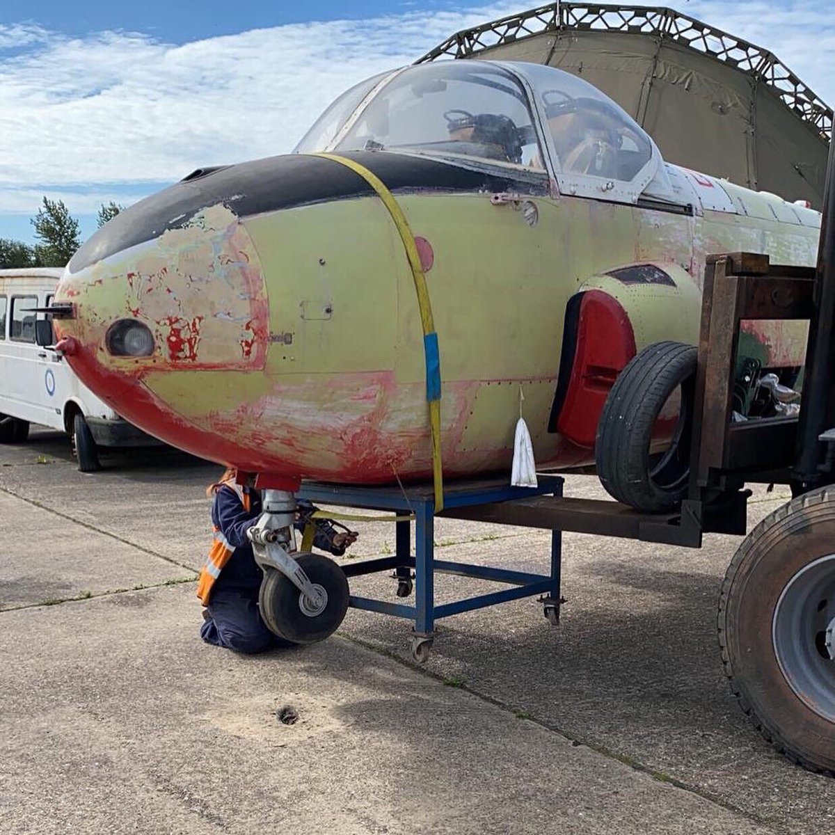 A Running Jet Provost has been donated to the flying club by Marjorie and David Somerville  

The provost will be rebuilt and repainted by volunteers and will involve no club funding other than providing hangar space.
