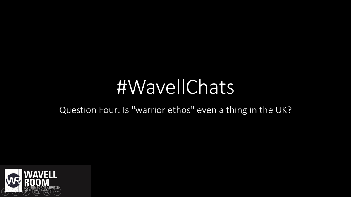 #WavellChats Question four: Is "warrior ethos" even a thing in the UK?