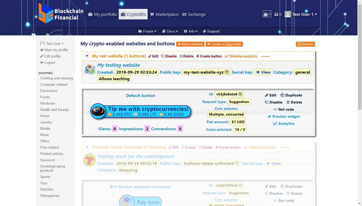 MotaCoin_'s tweet photo. Create a CryptoWiz button and share the link the recieve tips using the Blockchain Financial platform!
https://t.co/UTGD89SPHc
#MotaCoin #GrowersCoin #BlockchainFinancial #MOTA #GRWI #BCF #MOTA #BTC #GRWI #LTC #BTX #CLOAK #DOGE #EMC2 #DYN #EMC2 #EGC #GRS #HTML #NIX #PND #SEQ https://t.co/MTXgCqkTgV