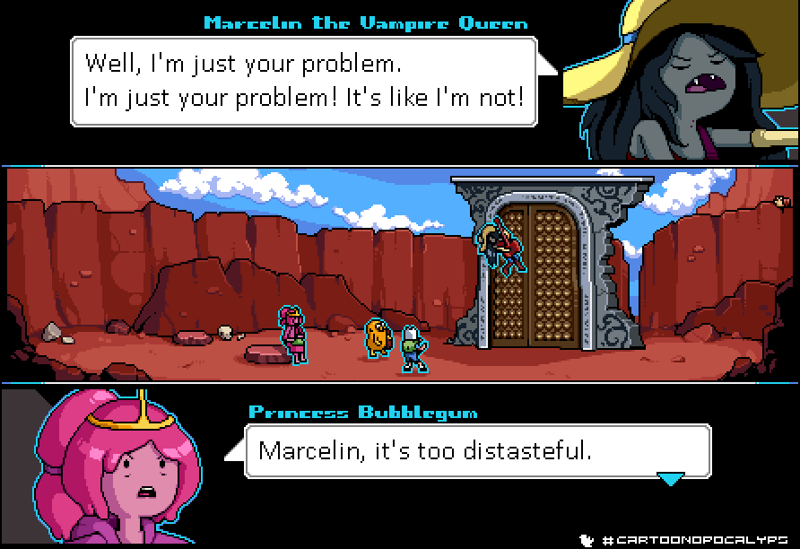 DiH_pixels's tweet photo. Another two old pieces without #Cartoonopocalyps hashtag
#AdventureTime episode 'What was missing'😊

#Marceline_the_Vampire_Queen #Princess_Bubblegum #Finn_the_Human #Jake_the_Dog #Finn_and_Jake #Marcy_and_Bubblegum #fanart #pixelart #ドット絵 https://t.co/w3ygy3kF2S
