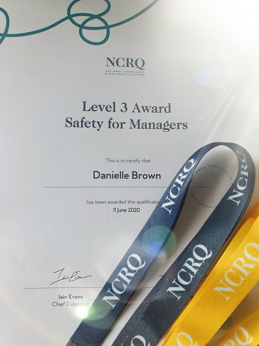 DBrown0807's tweet photo. @NCRQ_UK I have already completed the NCRQ diploma which was a fantastic course so I jumped at the chance to see what the Level 3 course had to offer and it didn't disappoint! I would recommend the course to managers, team leaders etc in a variety of sectors. #newlanyard https://t.co/zzGHCTaW74