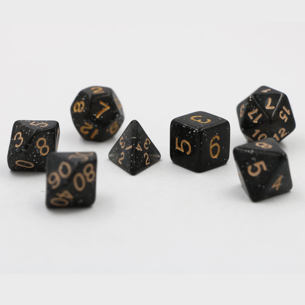 Brought back a favorite for our FREE item - Gothic Sparkles Dice Set! 

Don't forget we offer Free Shipping on all US orders over $25. #dnd #dice #DiceAreNice settlinggeek.com