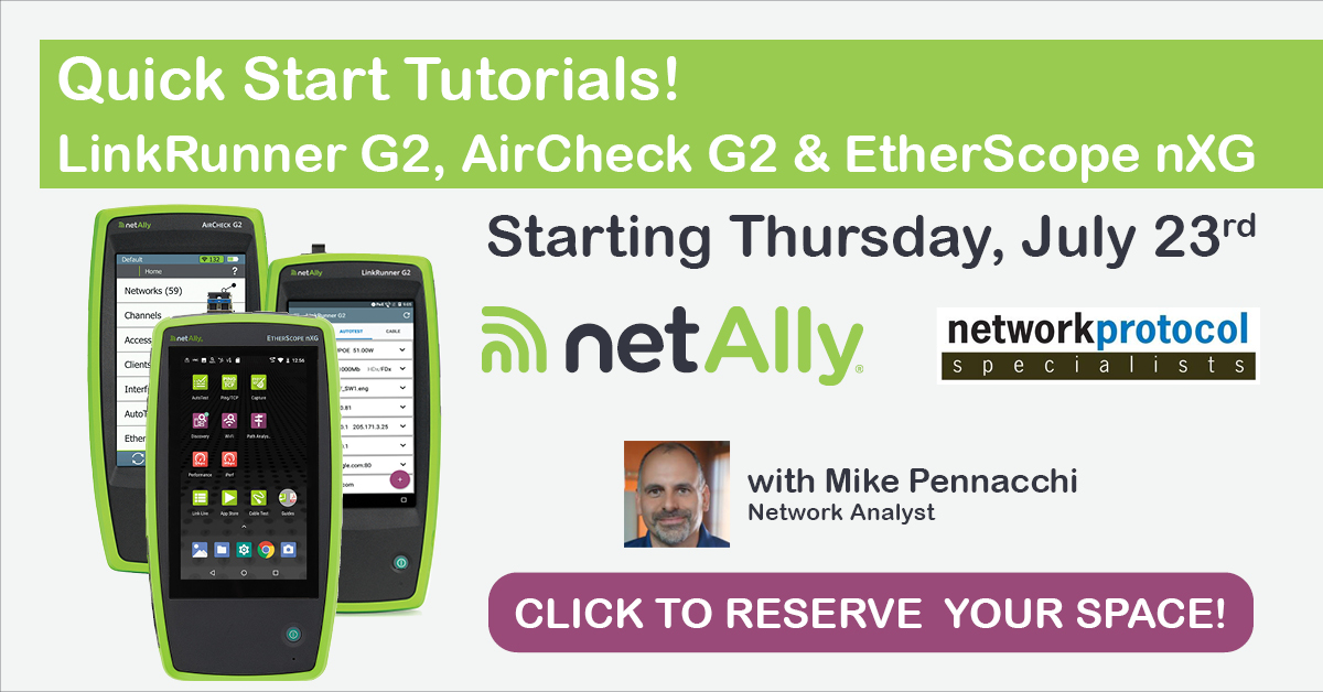 NetAlly's tweet image. If you have one of our popular handhelds, #LinkRunnerG2, #AirCheckG2 and/or an #EtherScopenXG don&apos;t miss @mpennac&apos;s quick starts.

ow.ly/E0Vs50AFmoW
