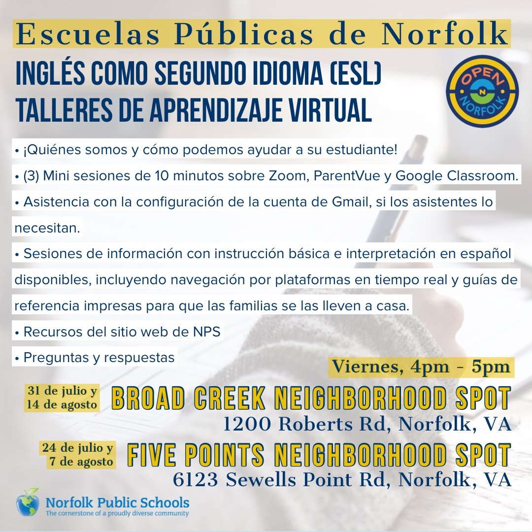 SupportEsl's tweet photo. ✅Google Classroom
✅Zoom
✅ Class Dojo
✅Smiling faces behind masks

Join us this Friday at our next parent pop-up for mini-sessions!
#ESL #ELs #ELLs  #distancelearning 
#wereinthistogether #OpenNorfolk
@NPSchools @NorfolkVA https://t.co/lhtmtJ0Gsd