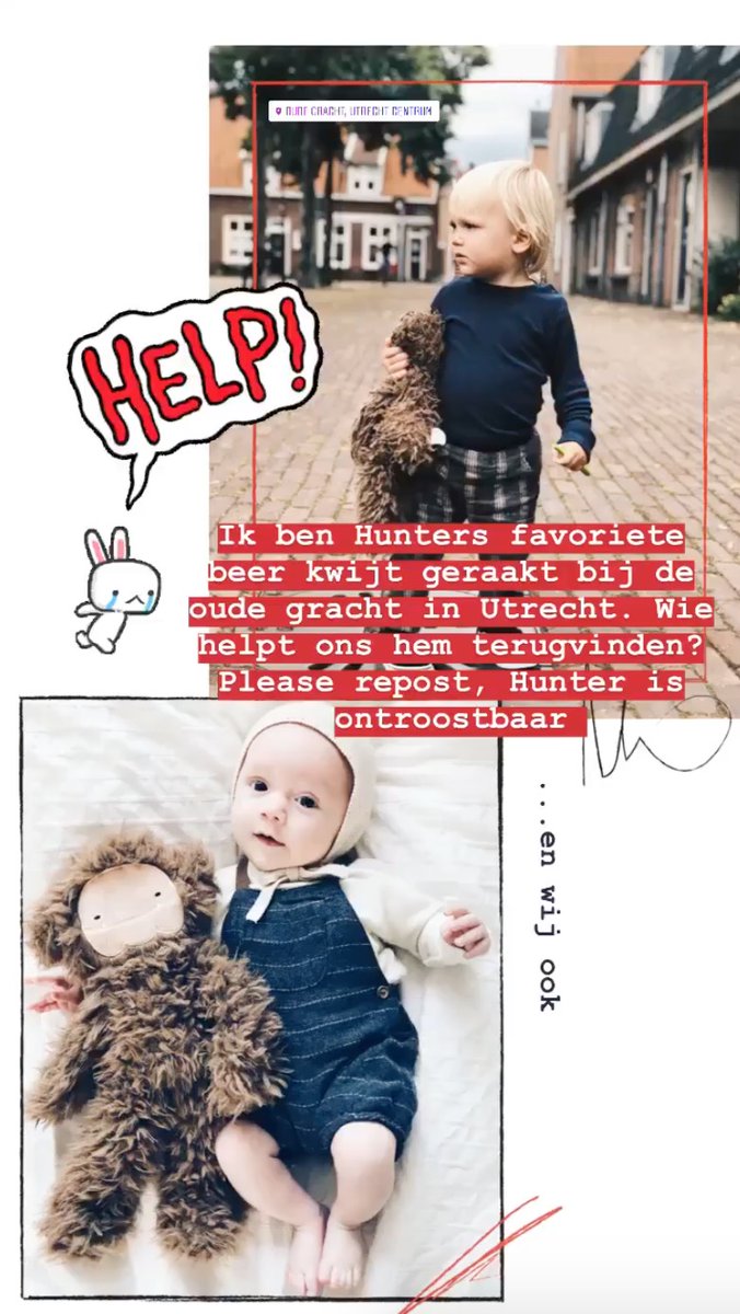 ikvrouwvanjou's tweet photo. HELP US... Hunter is zijn favoriete beer verloren. Hij kan niet zonder hem en is ontroostbaar. Heb je hem gevonden in Utrecht (Oude Gracht) of weet je waar we zo'n beer op korte termijn kunnen krijgen? Mail/DM/Tweet ons ikvrouwvanjou@gmail.com en PLEASE RETWEET. https://t.co/wC8gRMpxhJ