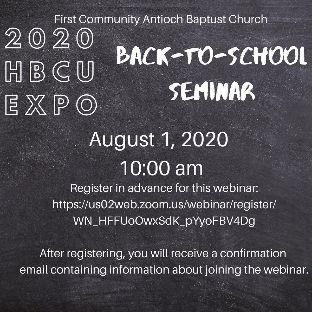 FCABCHBCU's tweet photo. You don’t want to miss this free event! Please share! It’s open to all high school students even current 2020 graduates! #prizegiveaway Please share! https://t.co/Cci3gJXmlh