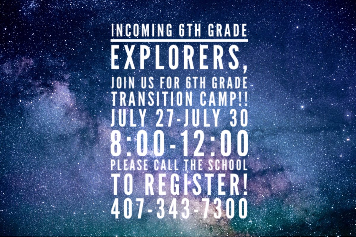 Learn what it’s like to be a member of Team Discovery!! Please call us at 407-343-7300 to register your Explorer and to learn about the safety precautions we have in place.