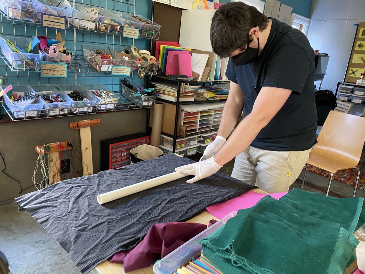 aVndrwrff's tweet photo. Packing materials for #MakerEdApproaches online workshop. Our first time at the office together in months! @MakerEdOrg #SocialDistancing! https://t.co/OldQgT0hxf