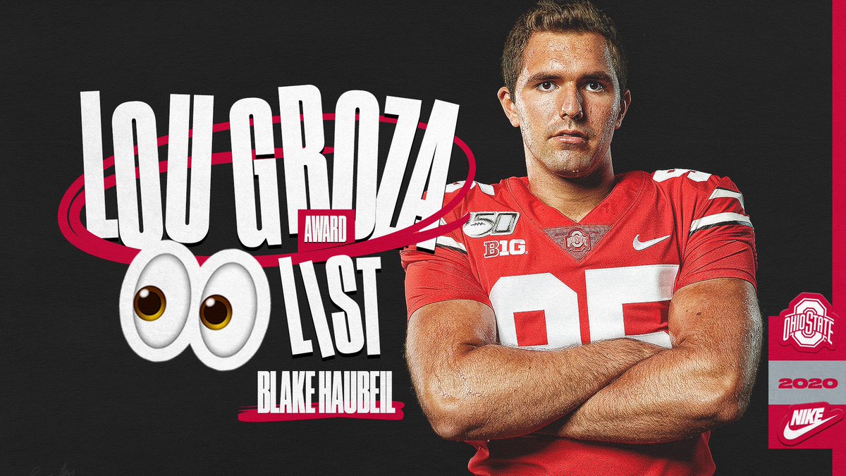 OhioStateFB's tweet photo. .@blakehaubeil95 lands on the @LouGrozaAward preseason 👀 list‼️
#GoBuckeyes https://t.co/D1Uu8Q5A1v