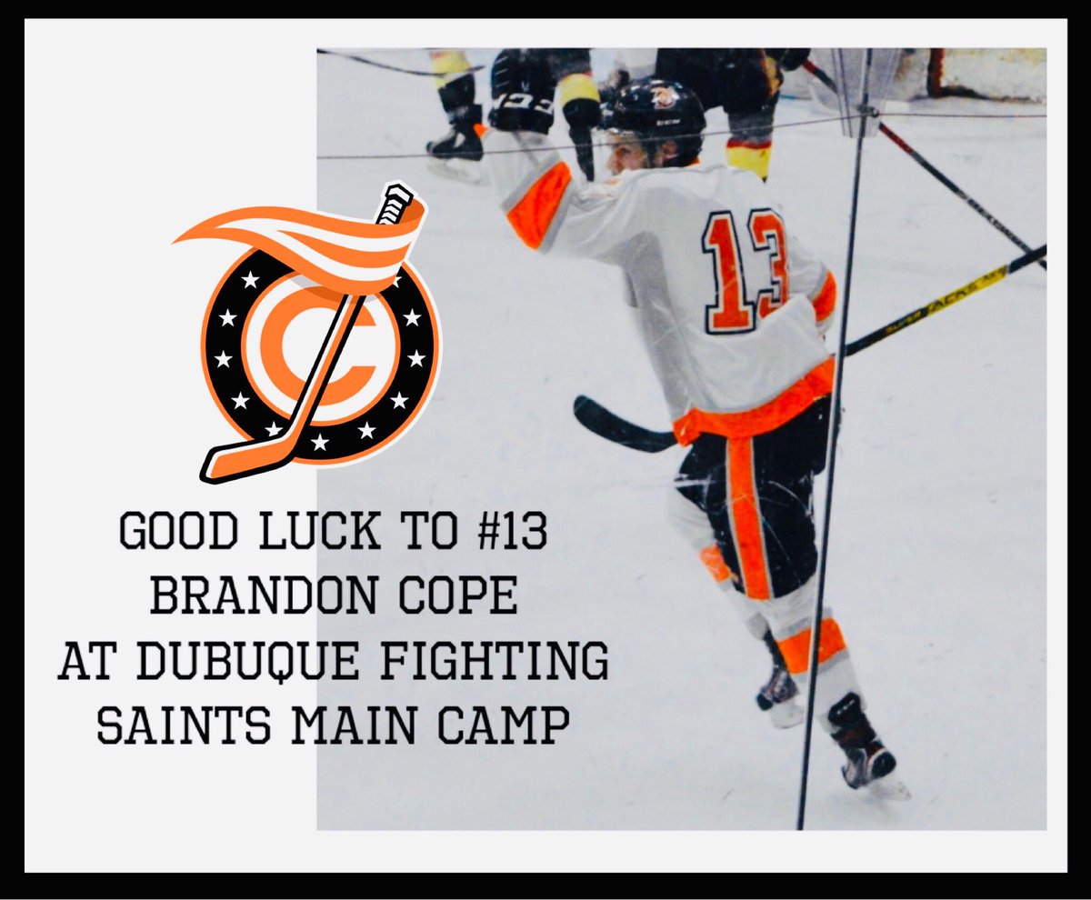 DanburyNA3HL's tweet photo. Best of luck to Brandon Cope @fightingsaints Main Camp which begins today! https://t.co/Iw385YEOBW
