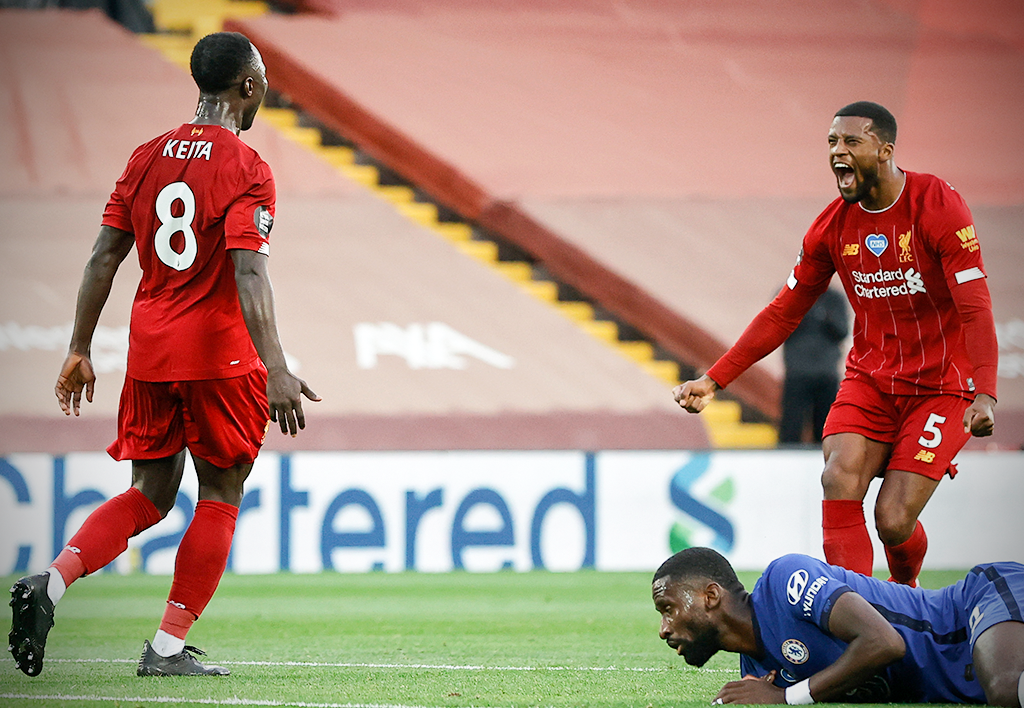 Naby Keita tried to break the net ☄️