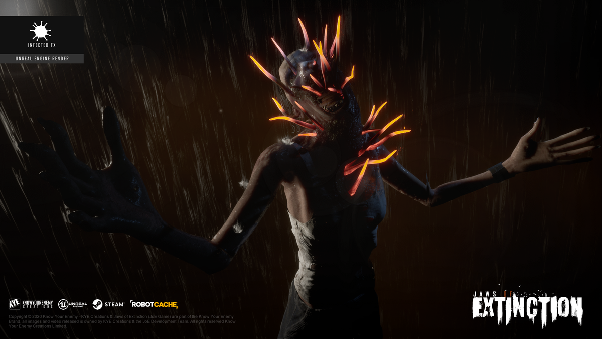 Had some fun today working on our new #Steam #earlyaccess main menu scene, worked on getting the infected in engine &amp; some nice new looking rain.
#JoEGame #GameDev #indiegame #indiedev #unreal #UnrealEngine