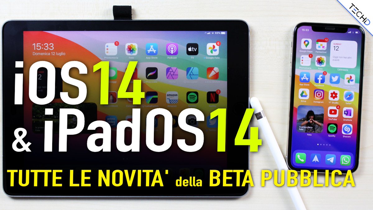 _TechID_'s tweet photo. Domani alle 14 esce un NUOVO VIDEO sul canale YouTube di TechID
Tutte le Novità più interessanti di #iOS14 e #iPadOS14 nella Beta Pubblica !
https://t.co/Pf3xhYl0zX
#ios #iphone #ipad #techid #recensione #betaPubblica #Apple https://t.co/iId4RVfWzt