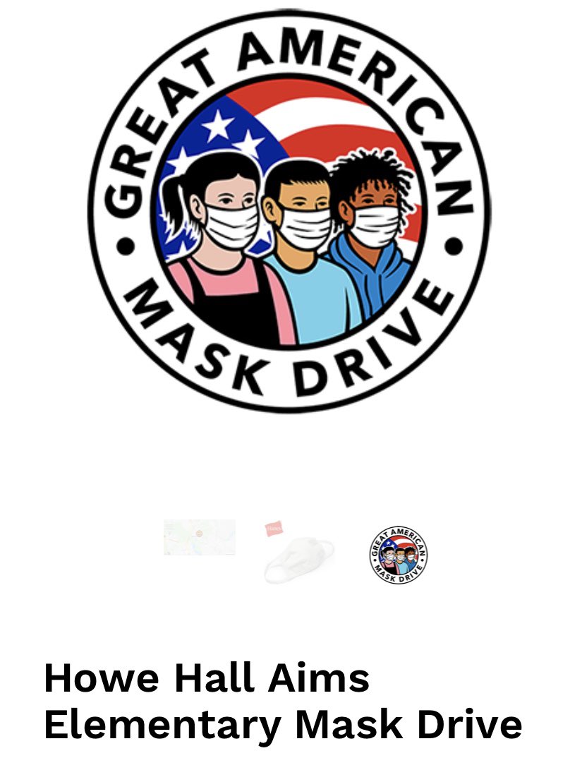 Please consider a donation to support our school. Our goal is to provide each student coming for face to face instruction with 5 masks. Any extras will be shared with other BCSD schools.Let's spread the word AIMS Family! #AIMSNATION masks.com/products/howe-…