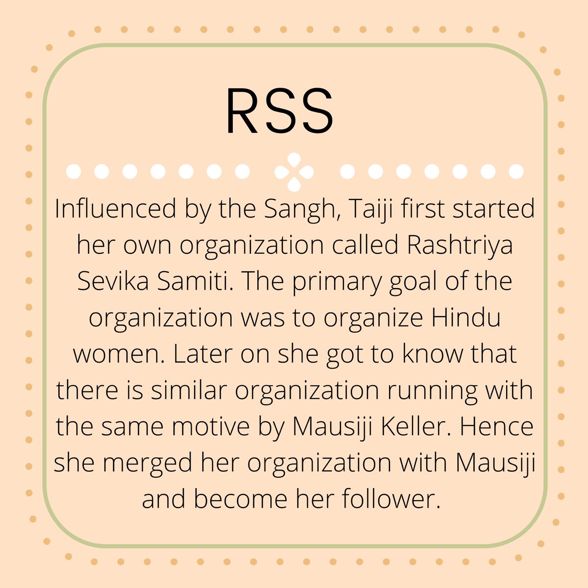 HSSUSAGeorgia's tweet photo. One of the pillars of RSS, Vandaniye Saraswati Apte fondly called as Taiji was second (chief) Pramukh Sanchalika of Rashtra Sevika Samiti. She has inspired all hindu women with her motherly love and devotion for her work. https://t.co/APANk9C2HY
