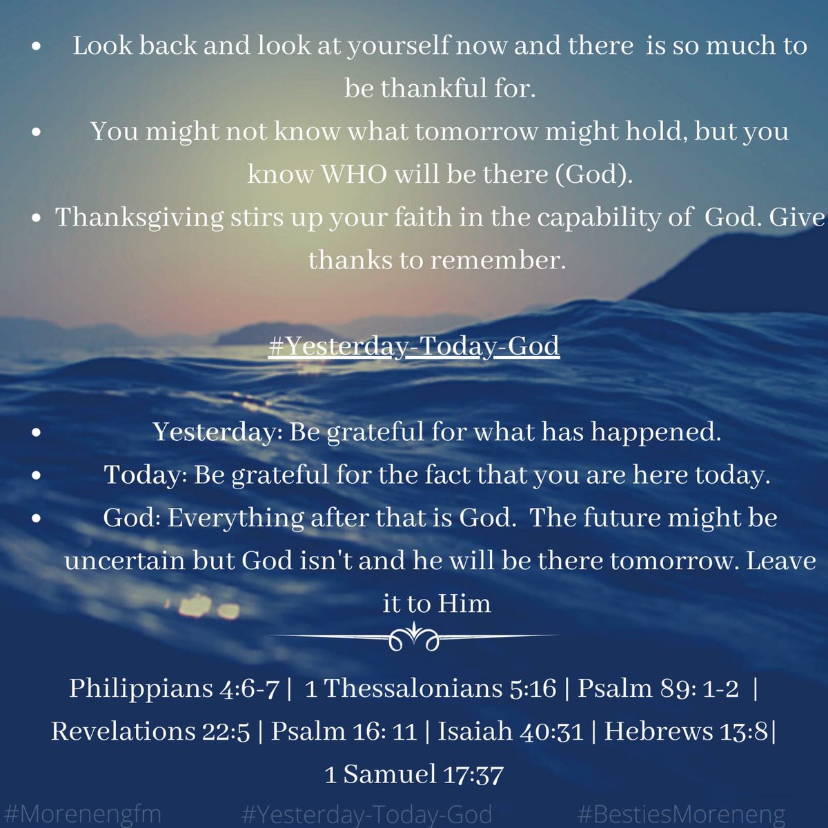 KMalatji's tweet photo. Tonight was so much fun.
Playlists and Message below.
#DeepWatersCleanse
#YesterdayTodayGod https://t.co/HimNTc7xvI