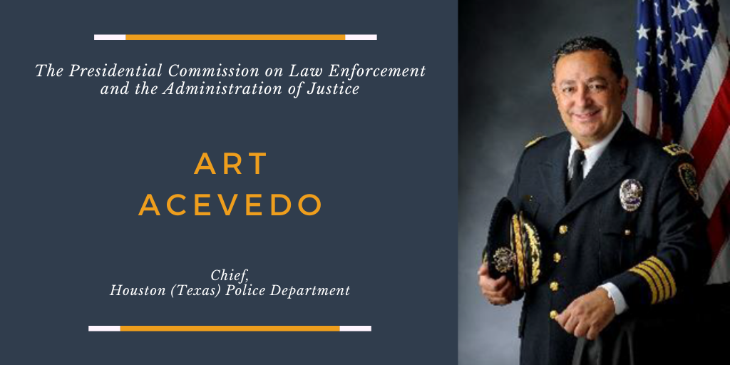 COPSOffice's tweet photo. SPOTLIGHT: "Mutual trust and respect between law enforcement and the public is crucial to good policing. Law enforcement must balance upholding the law while showing compassion and assisting those in need." – @ArtAcevedo @houstonpolice @MjrCitiesChiefs #LECommission https://t.co/27Nh2XQzdT