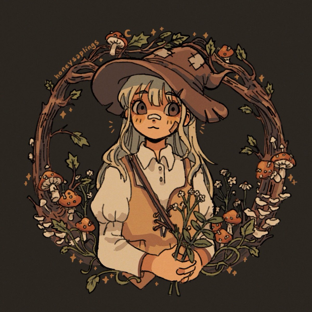 clovercae's tweet photo. more recent commissions! the frugal hats are really fun to draw...🌿🍂 https://t.co/qOmF3G3obU