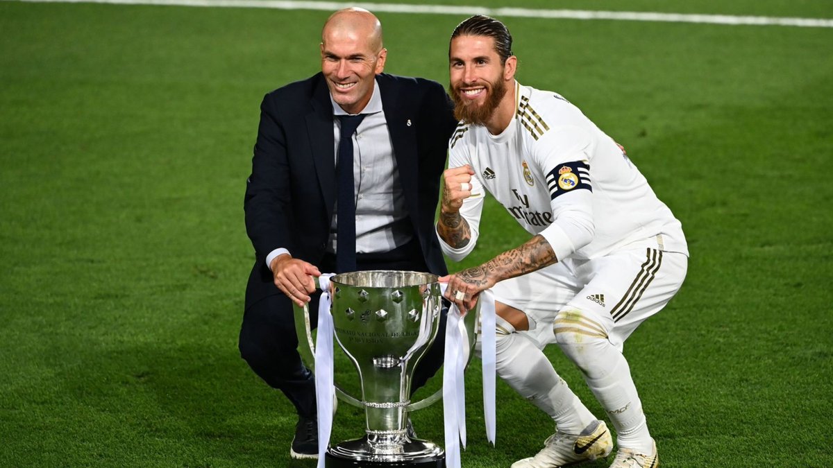I failed to mention Ramos in the previous tweets but we couldn't have won the league title without his post lockdown form. He was genuinely spectacular. Both in defense and in attack. He scored penalties, a freekick, headers. Did everything. One of our greatest captains ever.