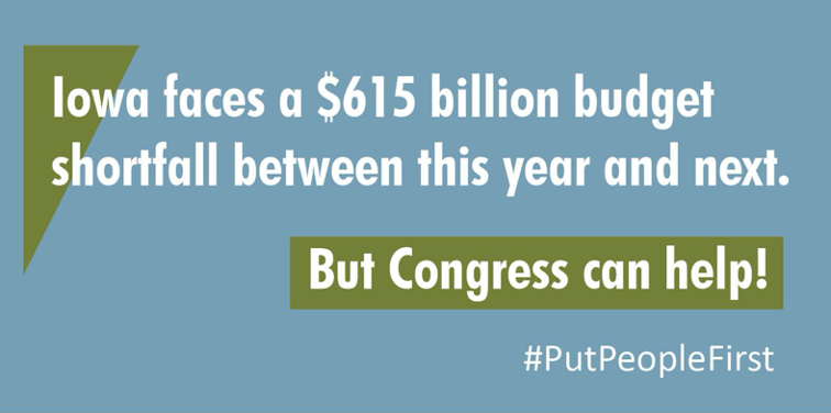 CommonGoodIowa's tweet photo. @childfampolicy A11. When schools and cities and the state lay off public workers, the lost paychecks and spending ripple through the Iowa economy. #PutPeopleFirst https://t.co/fAfAALyhGv