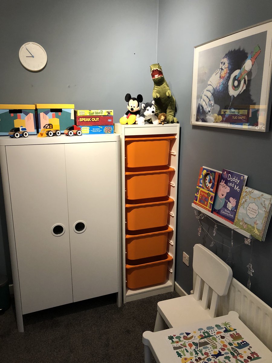 SeanMeliaRoger1's tweet photo. After work today we drove to @IKEAUK to find an empty Q to enter #bingo
More last minute kids goodies and the boys toy cabinet which fits perfect between the wardrobe and wall 🙌🏻 🧸
Pic of Barry and his selfie 🤳 pout 😗
#adoption #adoptionjourney #kids #kidsbedroom #toycorner https://t.co/NrQkMN31lj