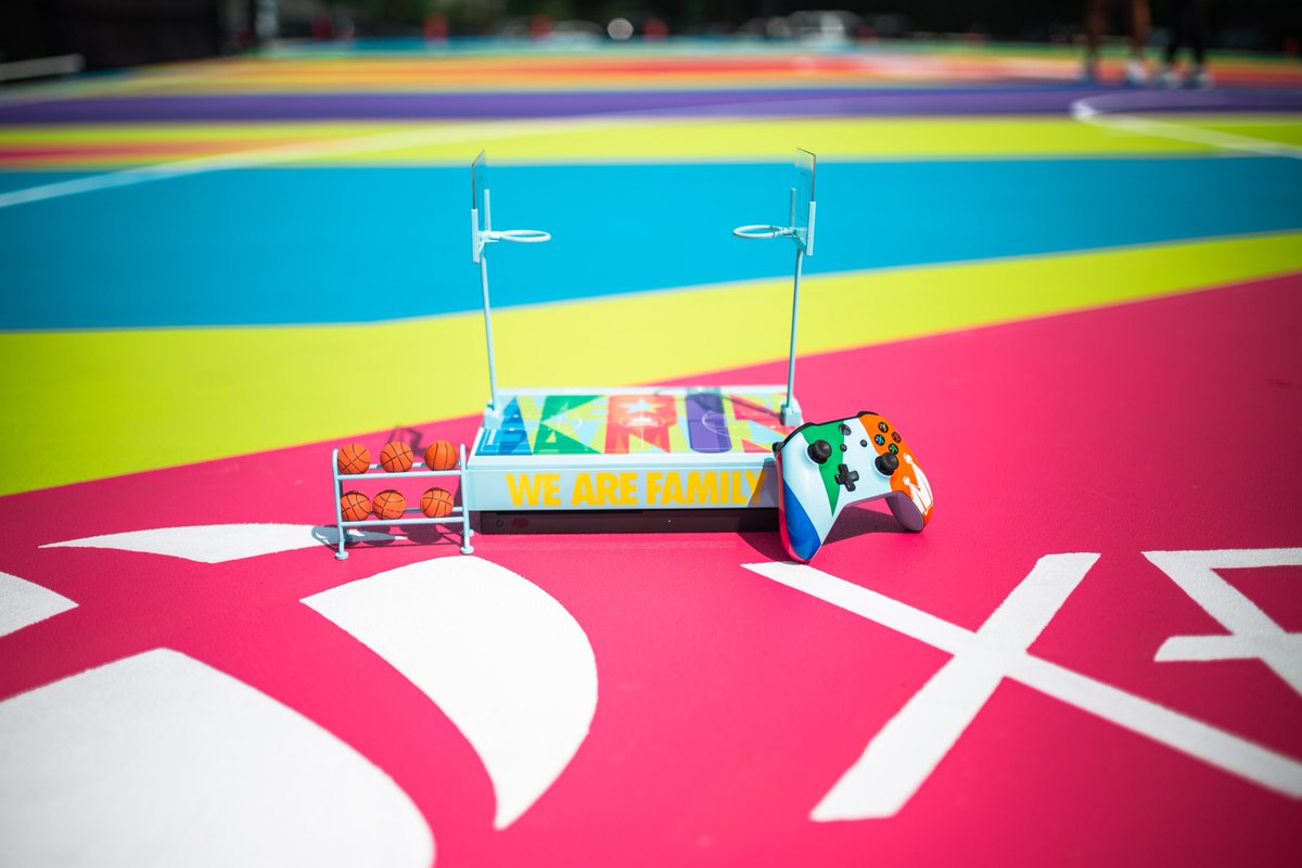 madewithNRG's tweet photo. Making life more fun with this customized miniature Xbox court at the I Promise School in Akron OH. Oh...and we built a full sized basketball court to match :) https://t.co/8nQpsAcxvG