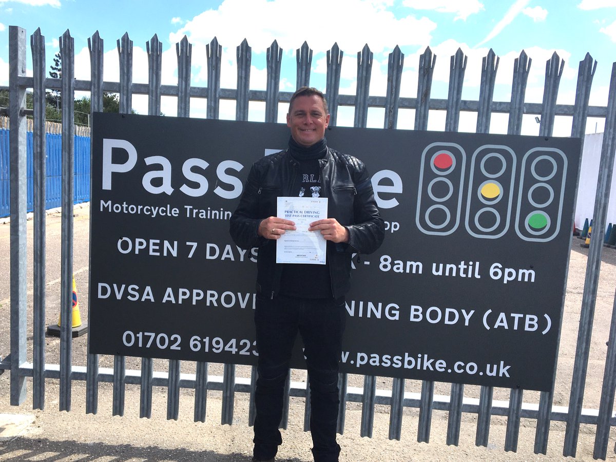 PassBike's tweet photo. Congratulations to Sam and Liam on doing the double and Passing Module 1 & 2 today! Well done to Gerdas and Kyle on passing Module 2 and well done also to Louis and Kyle on passing Module 1! #passedwithpassbike #newbikers #backontheroad #basildondtc #erithdtc https://t.co/V8thuJ20KQ