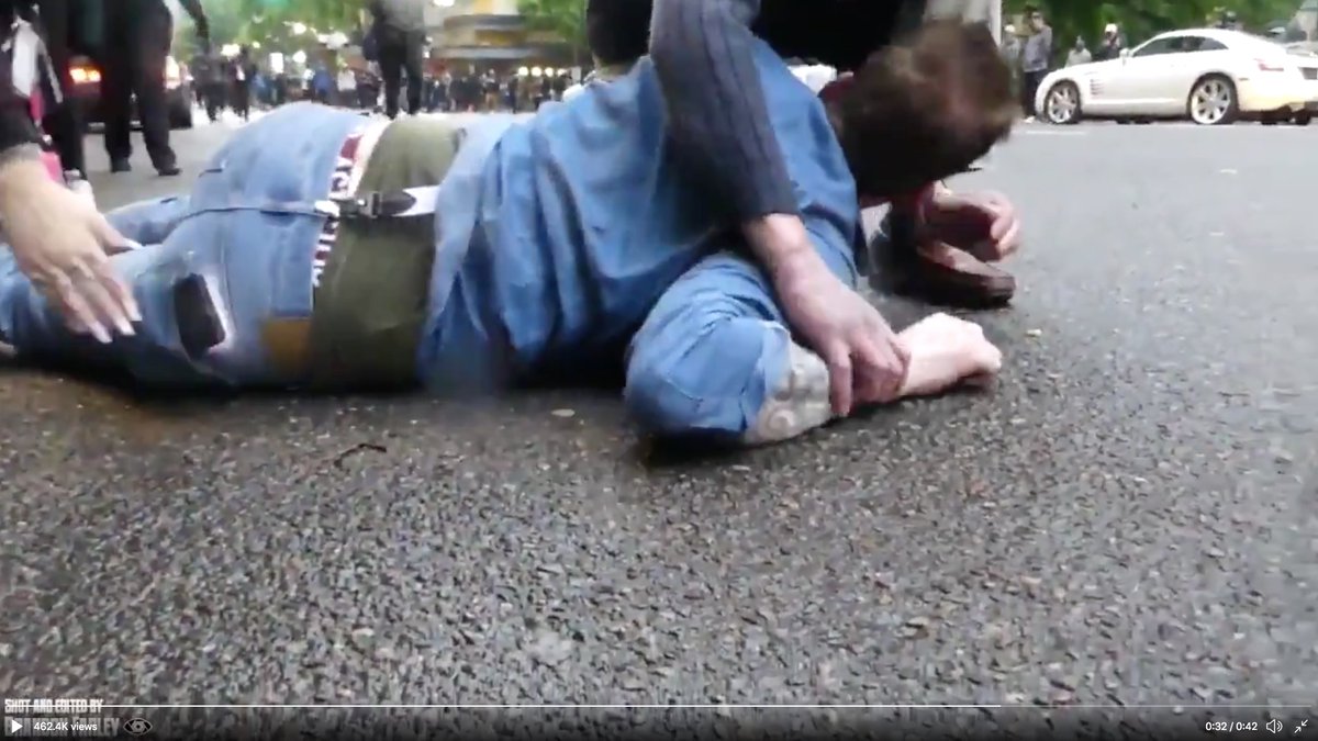 Then cream-cap asks the victim to roll onto his side so that he won't die of asphyxiation. He's also trying to determine if the victim can follow directions.He's checking for brain injury.